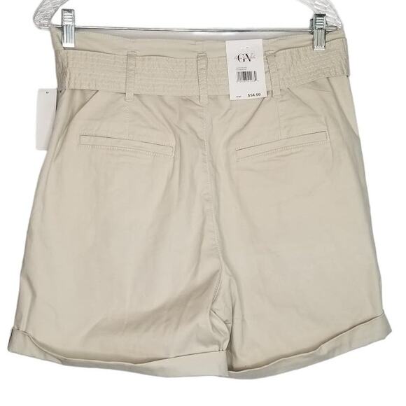 Gloria Vanderbilt Women's Trapunto Self Belt Vacation Shorts, Size 10 New - Picture 4 of 12